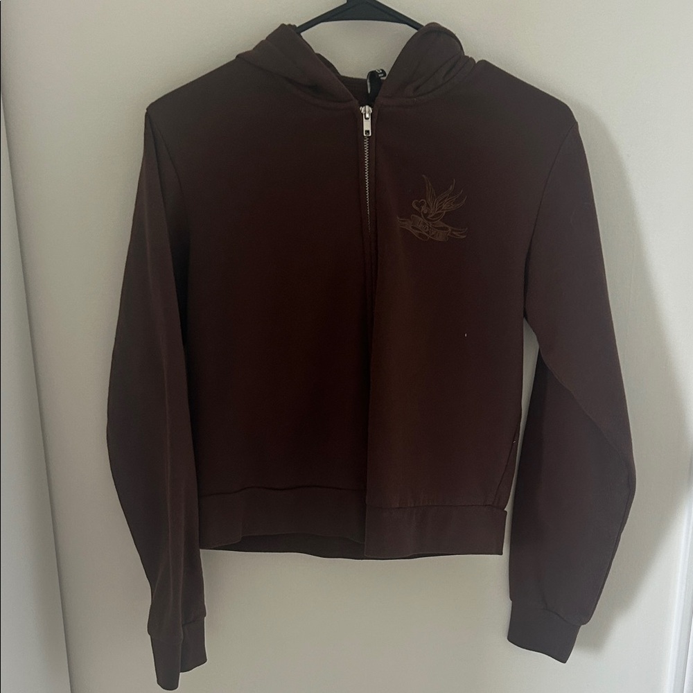 H&M Brown Hoodie Sweater